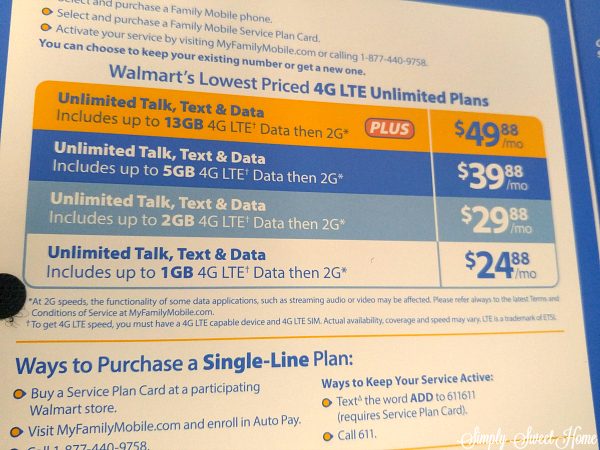 Walmart Mobile Plans